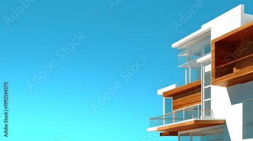 Contemporary Home Exterior Presents Smooth Clean Finish