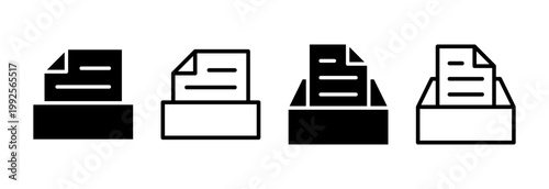Archive folders icon vector illustration. Document vector icon. Archive storage icon.