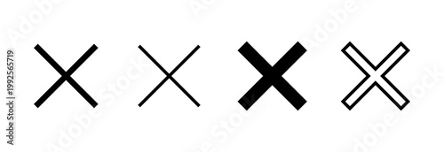 Close icon vector illustration. Delete sign and symbol. cross sign