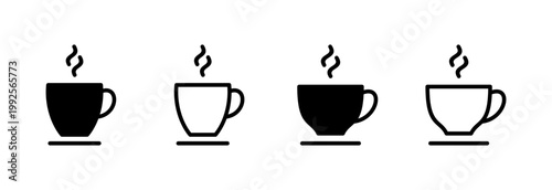 coffee cup icon vector illustration. cup a coffee sign and symbol