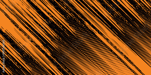orange black brush Car sticker wrap pattern banner abstract sporty lines black orange color combination grunge brush modern pattern racing motorsport design.vector illustration. eps 10