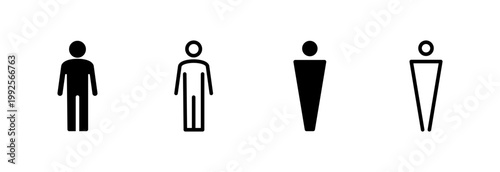 Man icon vector illustration. male sign and symbol. human symbol