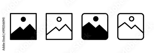 Picture icon vector illustration. photo gallery sign and symbol. image icon