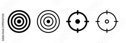 Target icon vector illustration. goal icon vector. target marketing sign and symbol