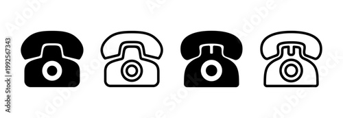 Telephone icon vector illustration. phone sign and symbol