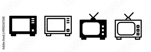 Tv icon vector illustration. television sign and symbol