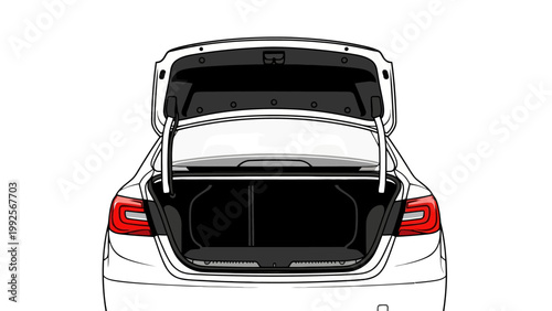 Car Trunk Open Back.