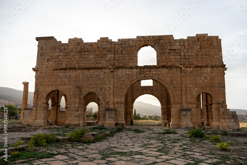Принти на полотні Lambaesis principia archways glowing in warm late afternoon light