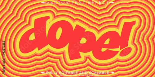 Retro sticker text effect, editable 70s and 80s text style