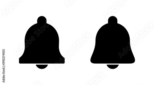 Bell Icon set vector. Notification sign and symbol for web site design