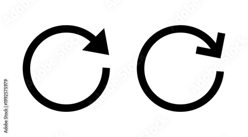 Refresh icon set vector. Reload sign and symbol. Update icon.