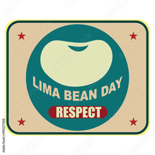 Lima Bean Respect Day label