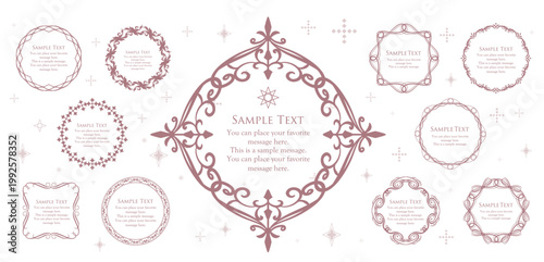 Romantic, luxurious, and charming antique-style frame for adults.