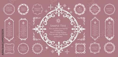 Romantic, luxurious, and charming antique-style frame for adults.