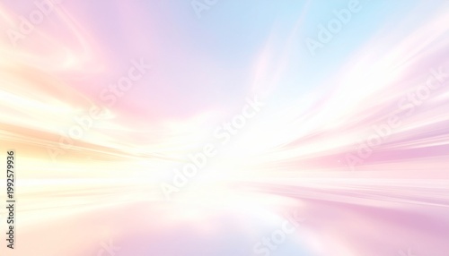 パステル光線が放射する幻想的な抽象背景素材