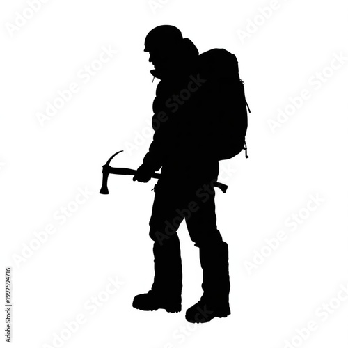 iceberg climber silhouette