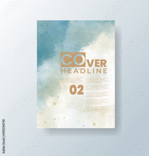 cards with bright colorful vector watercolor background. Design for your date, postcard, banner.