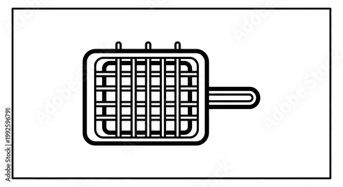 Barbecue Grill Basket for Outdoor Cooking and Grilling Food