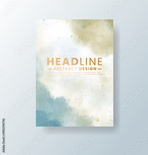 cards with bright colorful vector watercolor background. Design for your date, postcard, banner.