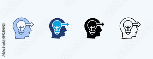 Thinking Multiple Icon Illustration Vector