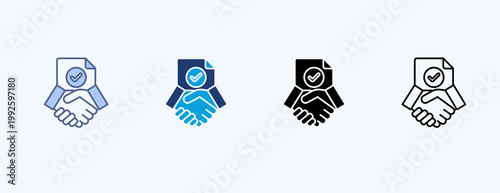 Closure Multiple Icon Illustration Vector