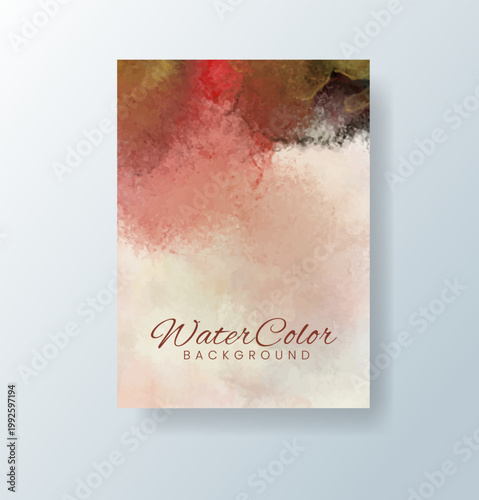 cards with bright colorful vector watercolor background. Design for your date, postcard, banner.