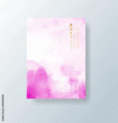 cards with bright colorful vector watercolor background. Design for your date, postcard, banner.