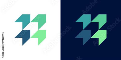 Dual meaning logo combining arrow and growth elements, symbolizing progress, upward momentum, continuous improvement, and a clear direction toward success and expansion.