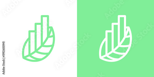 Dual meaning logo combining leaf and building elements, symbolizing sustainable architecture, eco-friendly development, green living, and the integration of nature within modern urban environments.