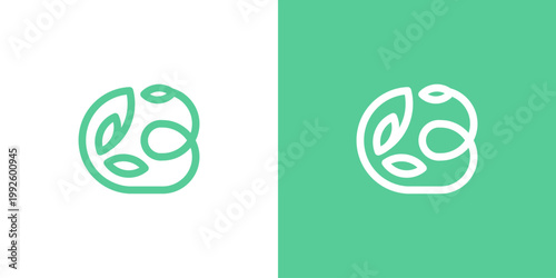 Dual meaning logo combining nature and leaf elements, symbolizing organic growth, sustainability, renewal, environmental harmony, and a fresh, eco-conscious identity rooted in natural balance.
