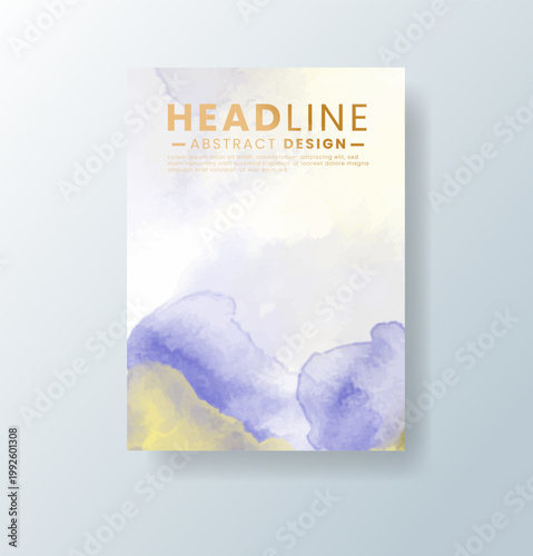 cards with bright colorful vector watercolor background. Design for your date, postcard, banner.