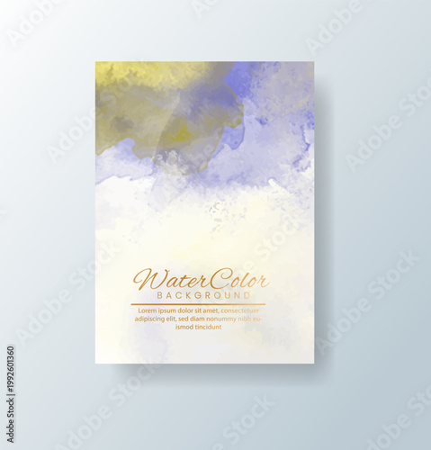 cards with bright colorful vector watercolor background. Design for your date, postcard, banner.