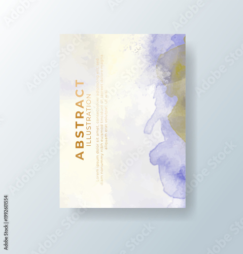 cards with bright colorful vector watercolor background. Design for your date, postcard, banner.