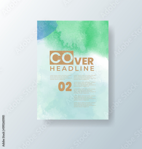 cards with bright colorful vector watercolor background. Design for your date, postcard, banner.