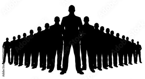 A large group of people standing together.