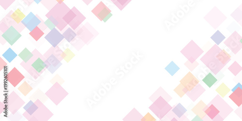 Minimalist Abstract Background With Pastel Colorful Geometric Diamond Shapes