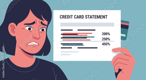 Credit Card Despair: Staring at High Interest and Accumulating Debt