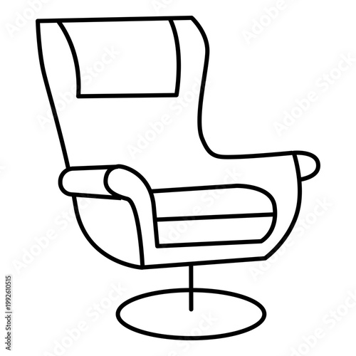 Wingback Armchair Line Design