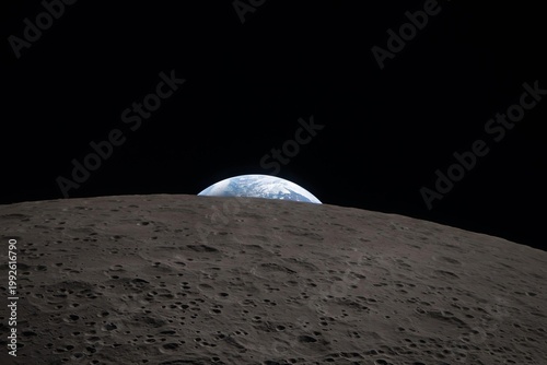 Photos Earthset captured through the Orion spacecraft window, during the Artemis II crew’s flyby of the Moon