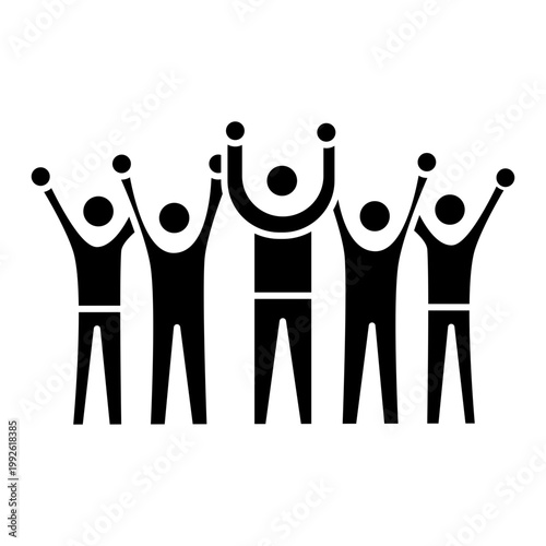 Successful Team Celebrating Together