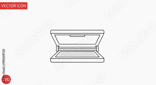 A flatbed scanner, a versatile device for digitizing documents, photos, and more, offering high-resolution scanning for various professional and personal needs