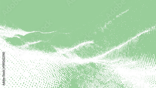 Green and white abstract halftone wave pattern design element modern graphic resource
