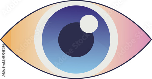 Modern Abstract Eye Illustration – Creative Vision Design