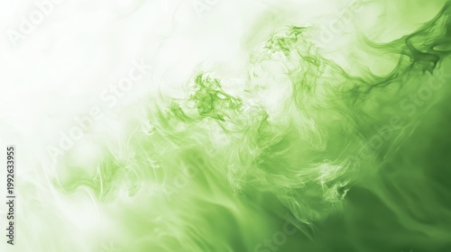 Abstract green energy swirl representing renewable power and environmental sustainability