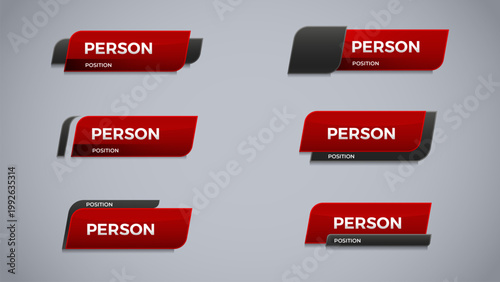 Red overlay with variation for name corporate template