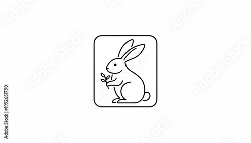 Cruelty-Free Bunny Logo: Ethical Choice, Animal Testing Free Symbol, Vegan Product Icon
