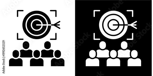 Client Focus  Icon Set White Glyph Style Collection 