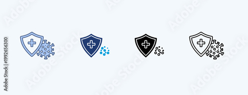 Disease Prevention Multiple Icon Illustration Vector