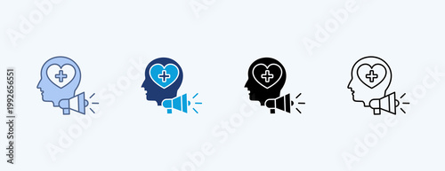 Health Awareness Multiple Icon Illustration Vector
