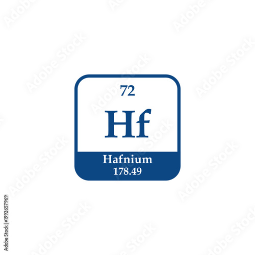element hafnium atomic icon